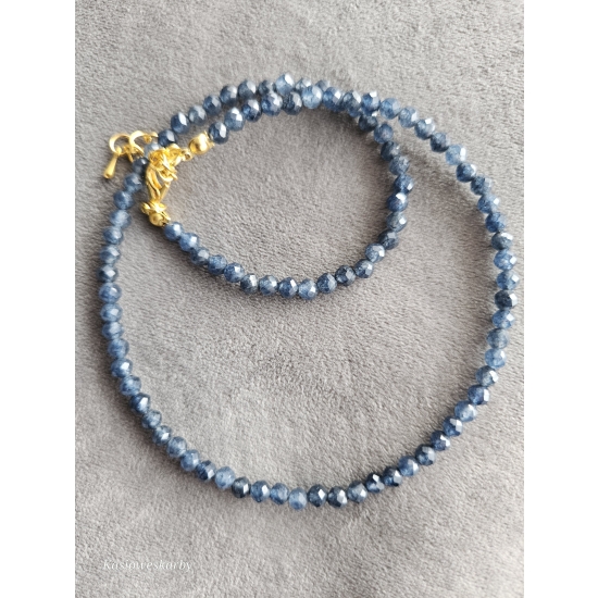 Naszyjnik z kamieni kyanit